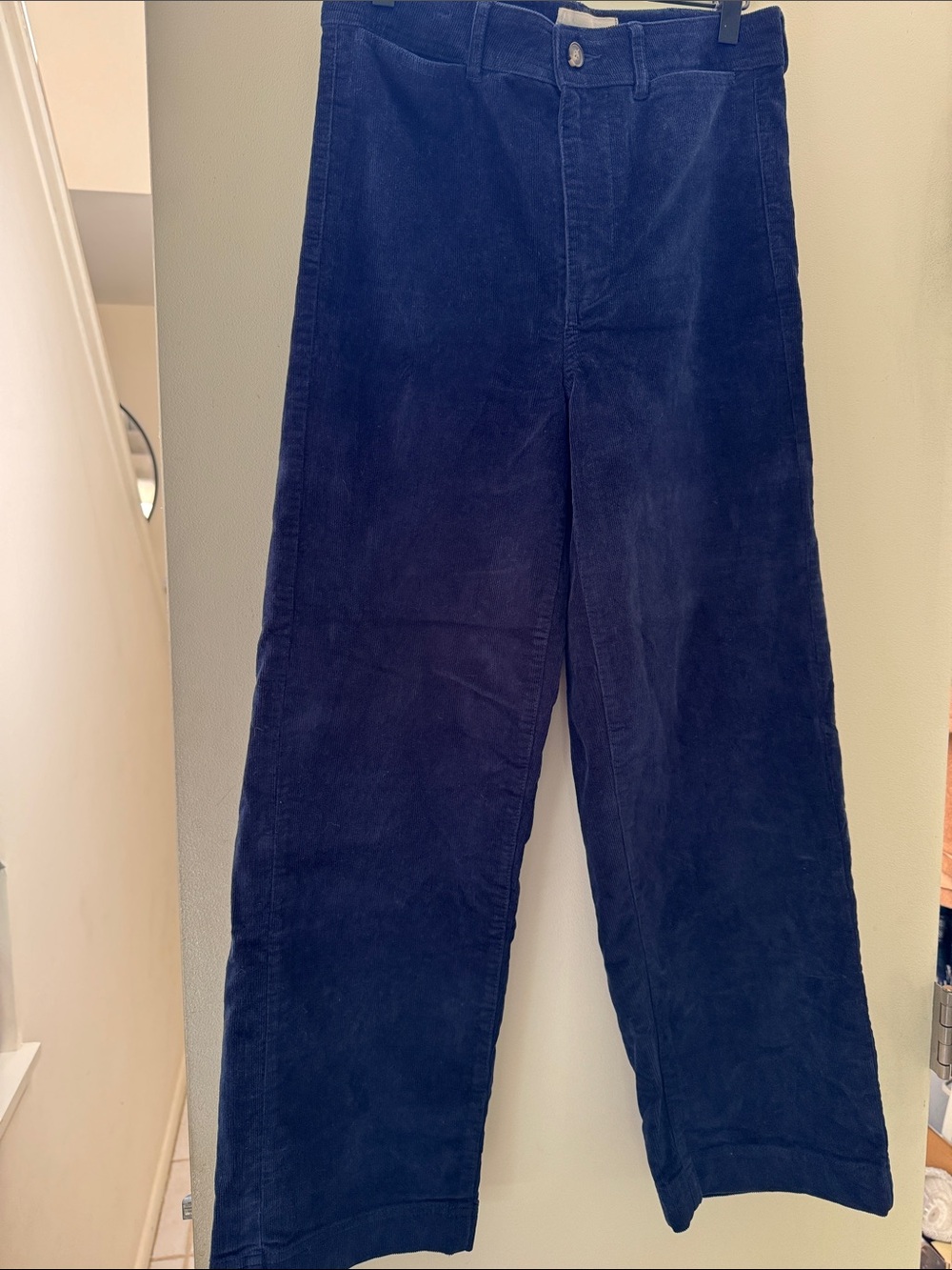 Everlane Women’s Navy Blue Corduroy Pants - Straight Leg